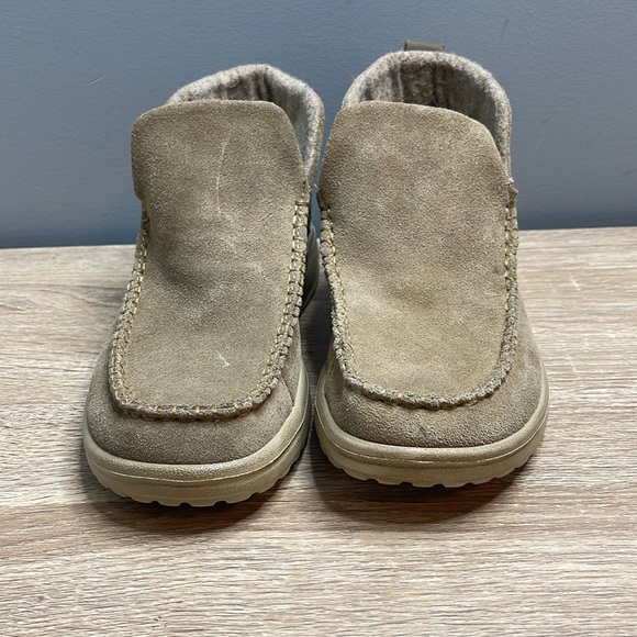 Hey Dude NWT Chestnut Denny Suede Slip-On Booties Lightweight Moc Toe Comfort 7 - Picture 5 of 10